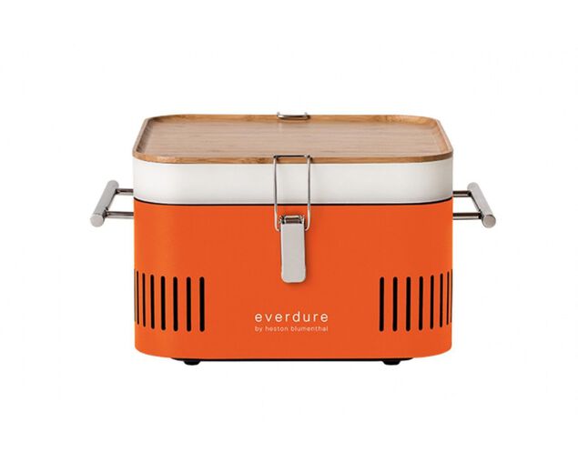 Everdure by Heston Blumenthal CUBE Charcoal Portable Barbeque - Orange, Orange, hi-res image number null