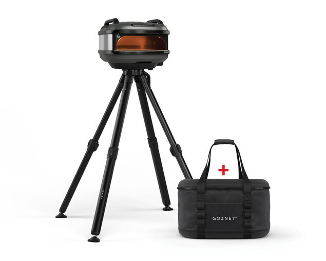 Gozney Tread Trail Bundle Portable Pizza Oven with Stand and Travel Bag – Off Black, Off Black, hi-res image number null