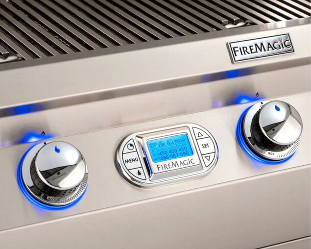 Fire Magic Grills Echelon E1060i 4 Burner Built-In BBQ (H Shaped Burners) With Digital Thermometer & Magic Window, , hi-res