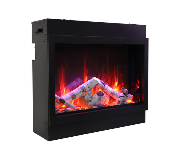 Amantii Smart 40″ Wide – Deep Indoor or Outdoor Electric Built-in only with Black Steel Surround, , hi-res