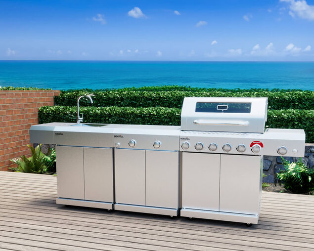 Nexgrill Cucina BBQ Island Inc 6 Burner BBQ, Sink & Range, , hi-res