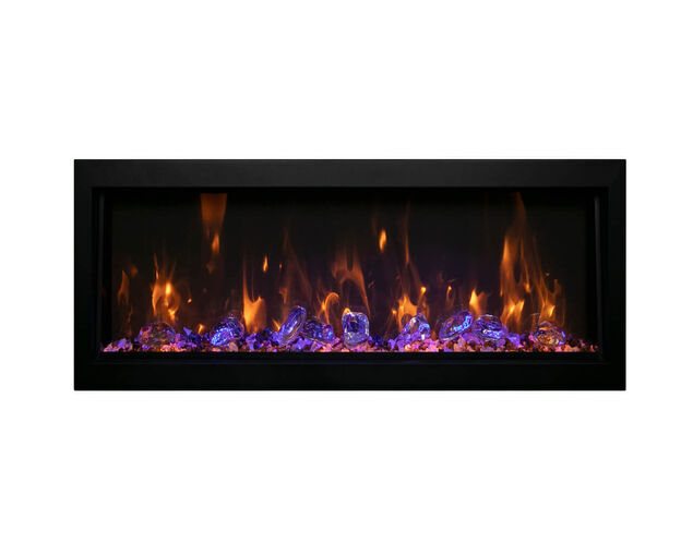 Amantii Smart 88" Electric Deep Built-in only comes with optional black steel surround, , hi-res