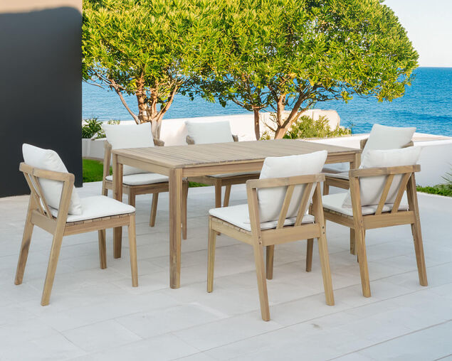 Nara 7 Piece Dining Setting, , hi-res