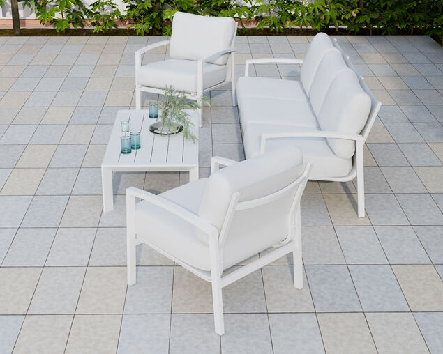 Jette 5 Seater Lounge Setting Bundle - Bone, Bone, hi-res