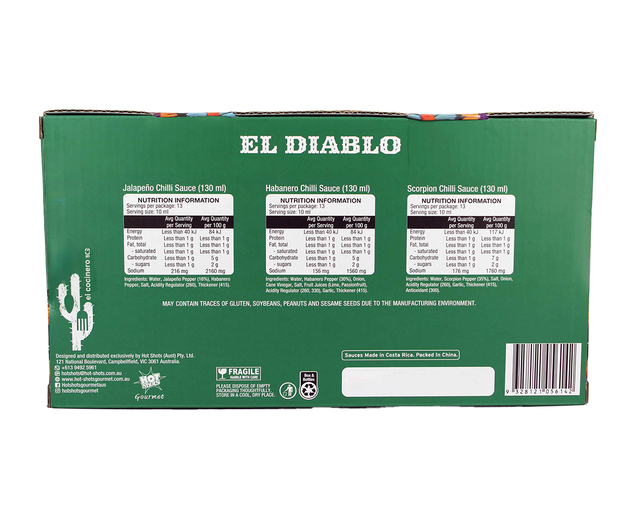 Eldiablo Hot Sauce Pack, , hi-res