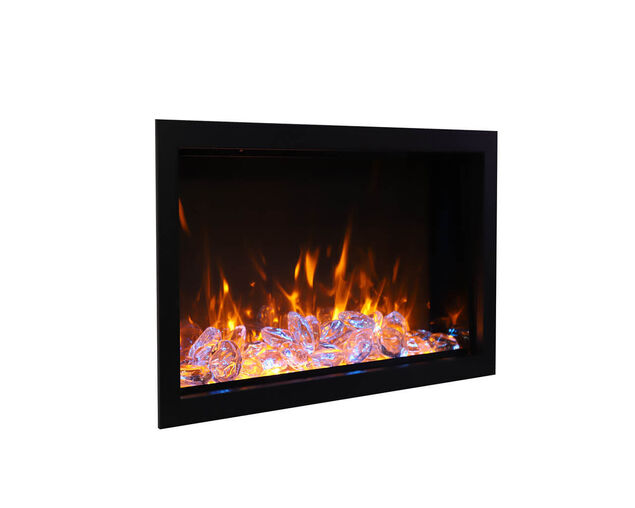 Amantii Smart 60″ Wide – Deep Indoor or Outdoor Electric Built-in only with Black Steel Surround, , hi-res