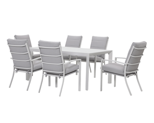 Jette 6 Seater Dining Setting Bundle - Bone