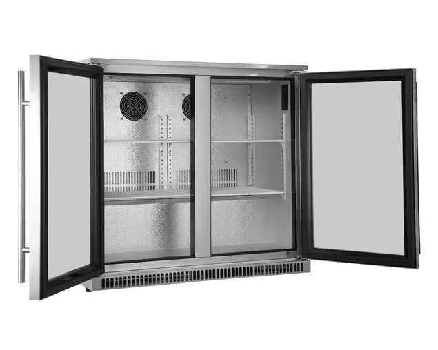 Ziegler & Brown Outdoor Bar Fridge - 2 Door Triple Glazed, , hi-res