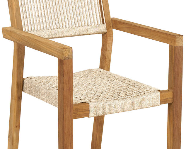 Kursi Teak & Rope Dining Chair, , hi-res