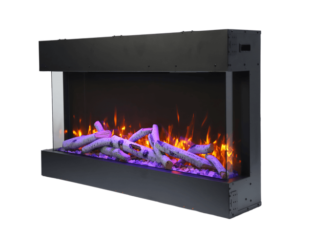 Amantii Smart 40" unit – 10 5/8" in depth 3 sided glass fireplace, , hi-res