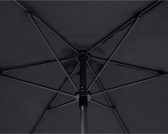 Bronte 2.1m Market Umbrella Charcoal, , hi-res image number null