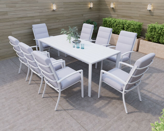 Jette 8 Seater Dining Setting Bundle - Bone, Bone, hi-res
