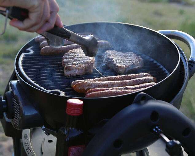 Ziggy Nomad Single Burner Portable Flame Failure BBQ Suitable for Connection to the Gas Supply of a Boat or Caravan, , hi-res