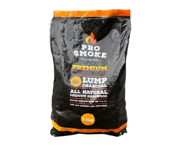 Pro Smoke Premium Hardwood Lump Charcoal 7.5kg, , hi-res image number null