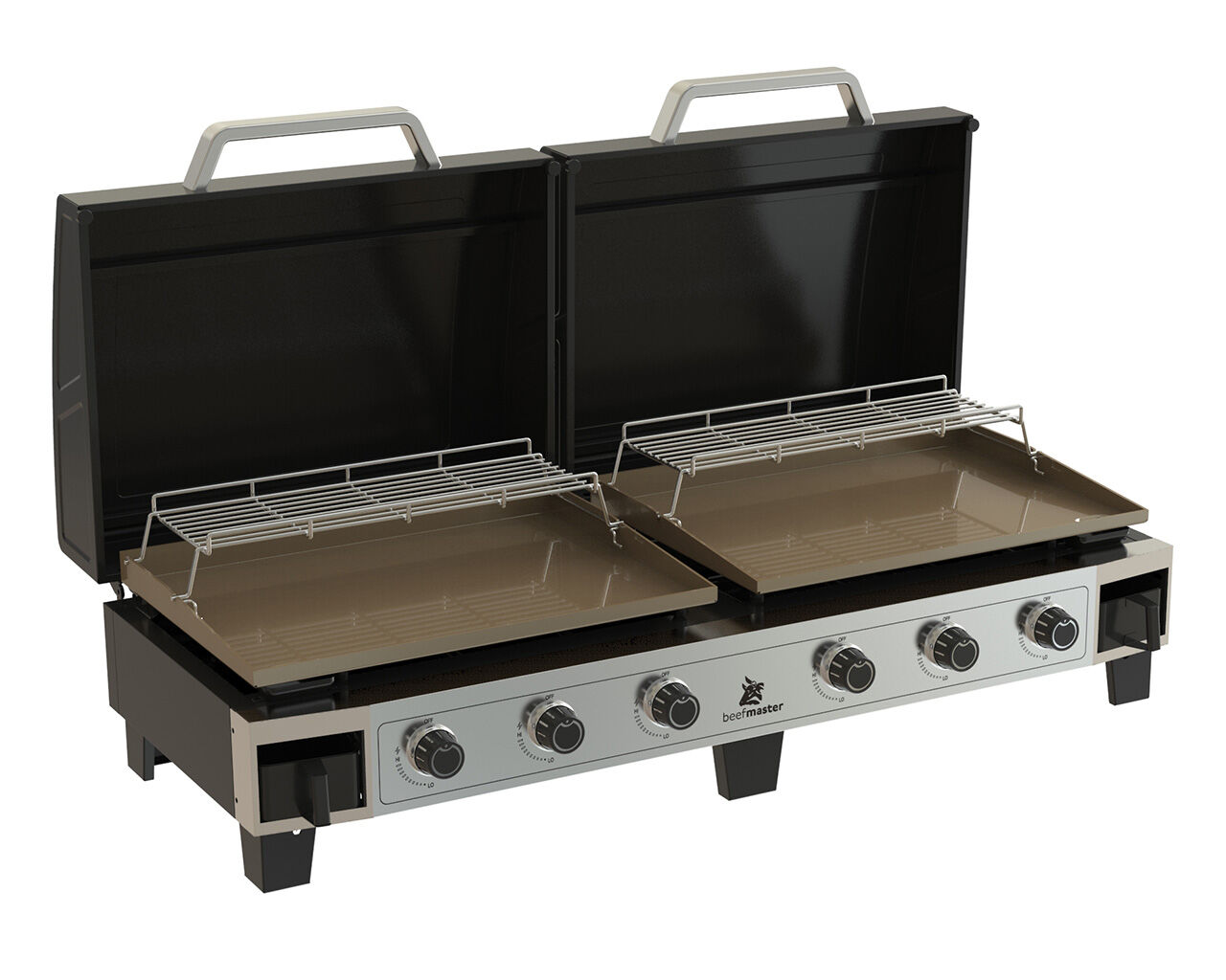 6 burner shop flat top bbq