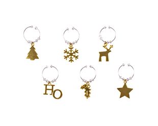 Avanti Wine Charms Golden Christmas