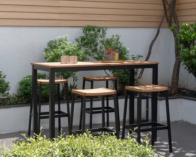 Lynx 5 Piece Timber Bar Setting, , hi-res