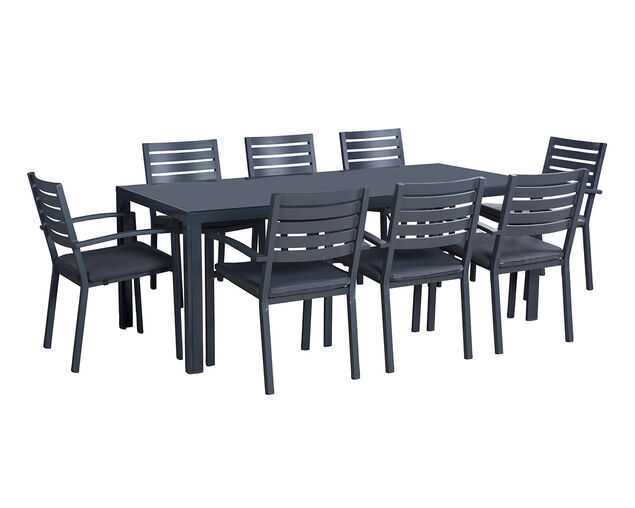 Malmo 9 Piece Mixer Dining Setting, , hi-res