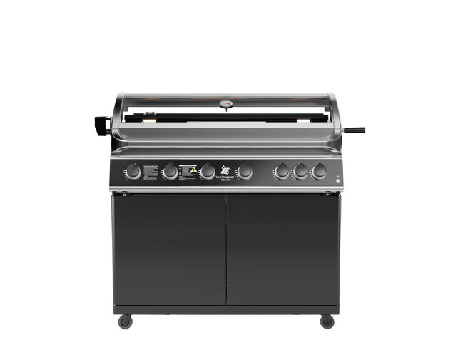 Deluxe Beefmaster T-Series 6 Burner BBQ on Classic Cart Roll In, , hi-res image number null