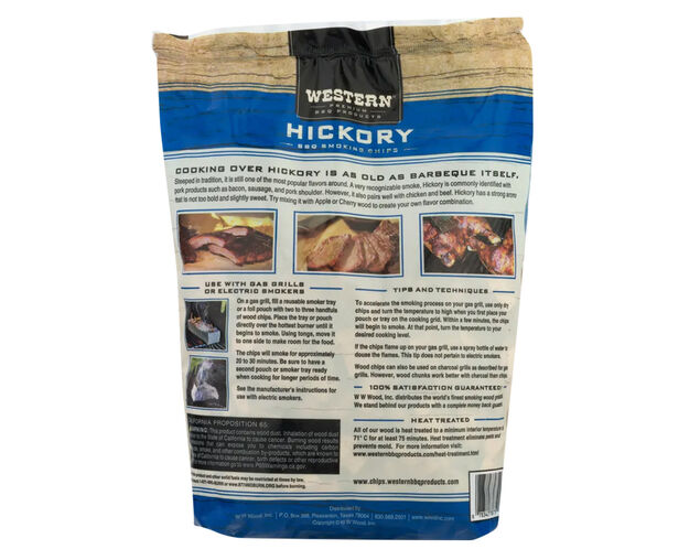 Western Premium Smoking Wood Chips - Hickory, , hi-res