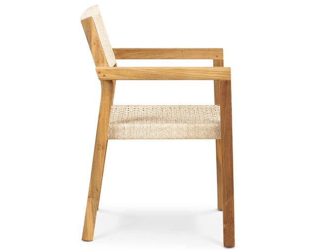 Kursi Teak & Rope Dining Chair, , hi-res