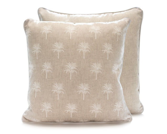 Madras Link Capri Palm Biege Outdoor Cushion - 50x50cm, , hi-res