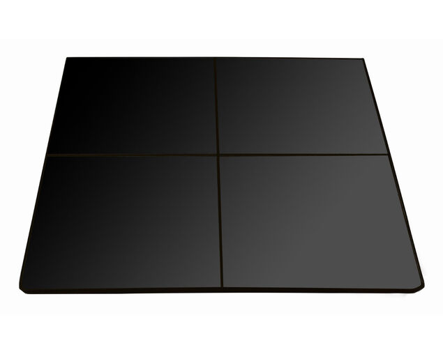 Maxiheat Square Tiled Hearth  Gloss Black, , hi-res image number null