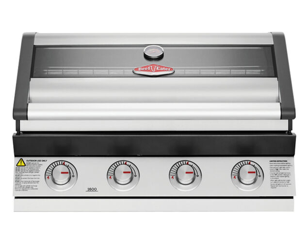 BeefEater 1600 Series 4 Burner Stainless Steel Build In BBQ, , hi-res