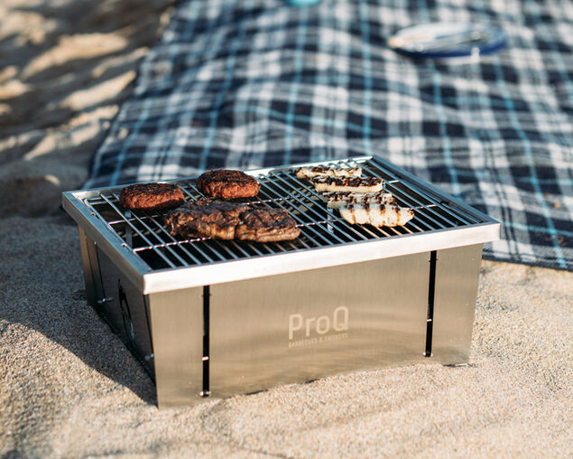 ProQ Flatdog Portable Charcoal BBQ, , hi-res