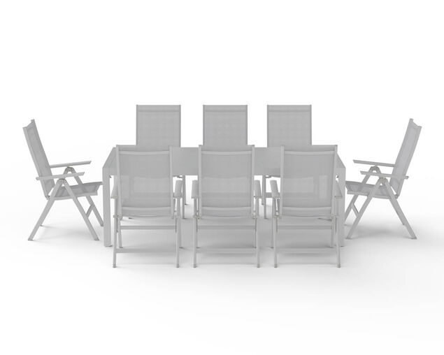 Frankie-Jette 9 Piece Dining Setting - Bone, , hi-res