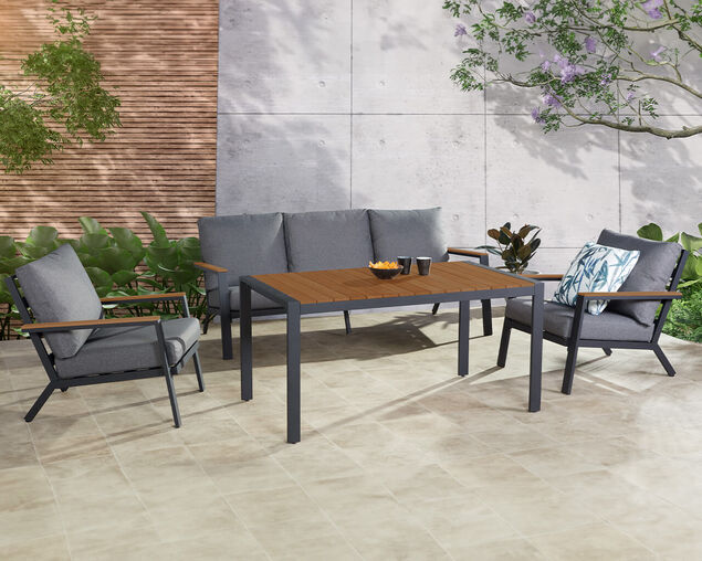 Lynx 4 Piece Low Dining Setting, , hi-res