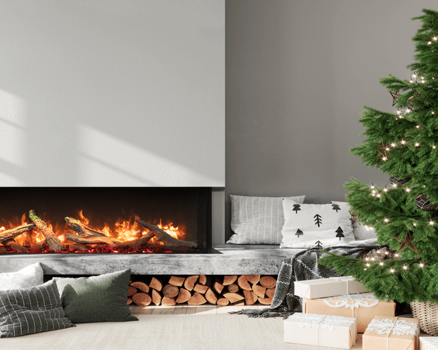 Amantii Smart 60" 3 sided glass electric fireplace Built-in only, , hi-res