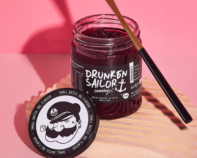 Drunken Sailor Beetroot & Gin Relish, , hi-res