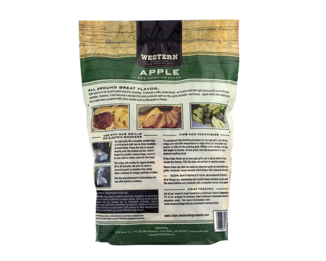 Western Premium Smoking Wood Chips - Apple, , hi-res