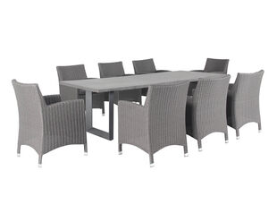 Avalon Tub 9 Piece Dining Setting