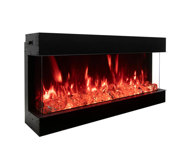 Amantii Smart 60" 3 sided glass electric fireplace Built-in only, , hi-res