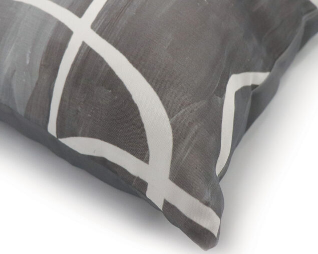 Squiggle Charcoal Cushion 50cm, , hi-res