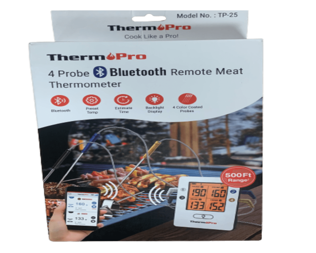 The ThermoPro TP25 Wireless Bluetooth Meat Thermometer Review - Thermo Meat