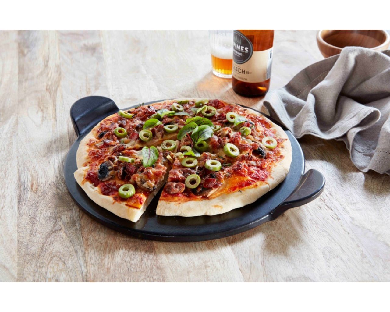Buy Ziegler Brown 38cm Pizza Stone at Barbeques Galore