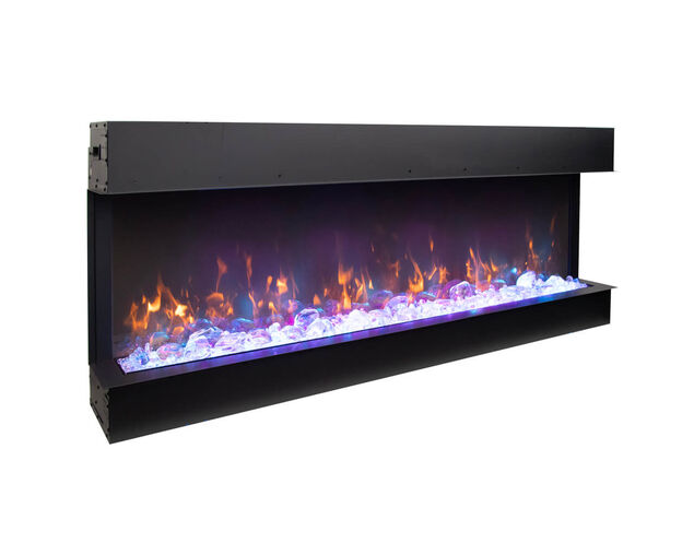 Amantii Smart 60" unit – 10 5/8" in depth 3 sided glass fireplace, , hi-res