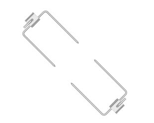 EspetoSul 2 Prong Stainless Steel Short Rotisserie Claws