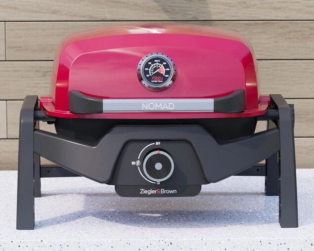 Ziggy Elite Nomad Single Burner Flame Failure BBQ - Chilli Red, , hi-res image number null