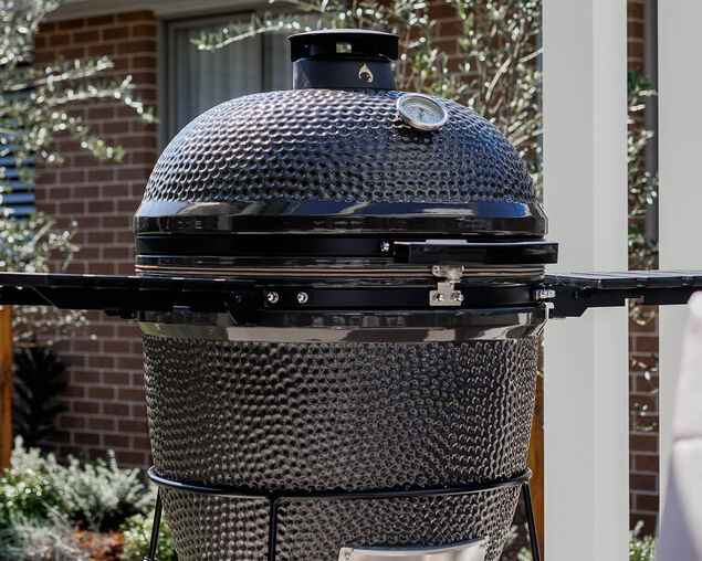 Firehawk Stringybark Kamado Ceramic Charcoal BBQ 68cm (27") - Grey, , hi-res