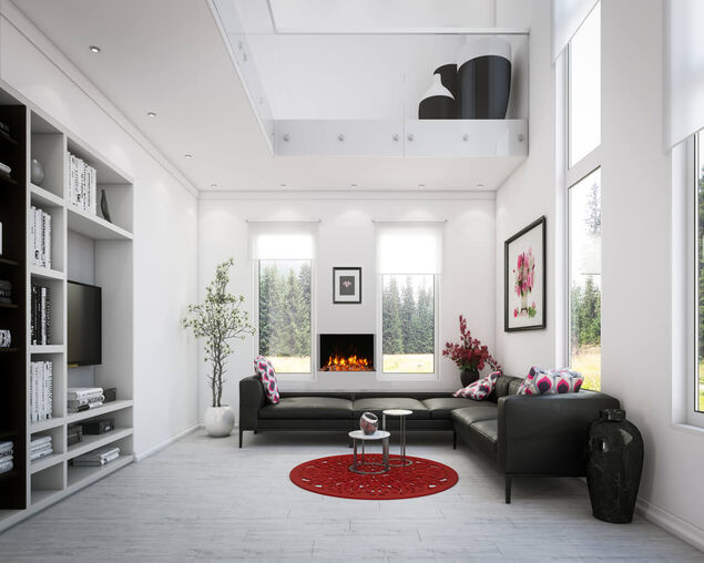 Amantii Smart 30" unit – 10 5/8" in depth 3 sided glass fireplace, , hi-res