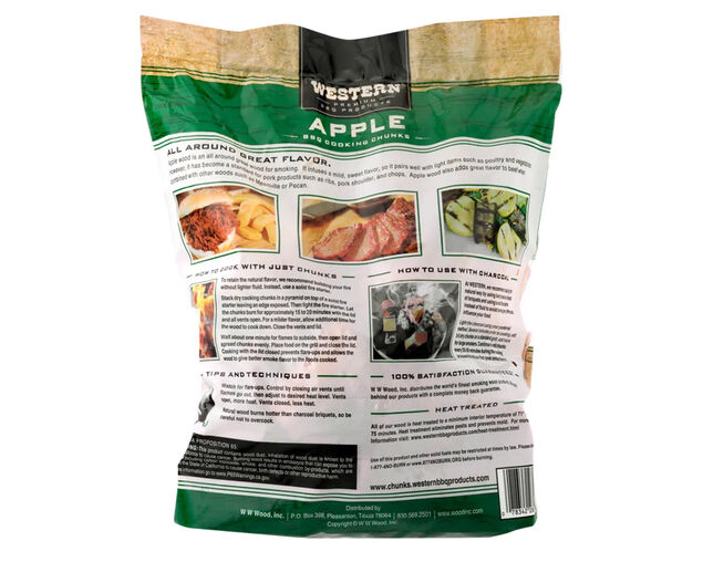 Western Premium Smoking Wood Chunks - Apple, , hi-res