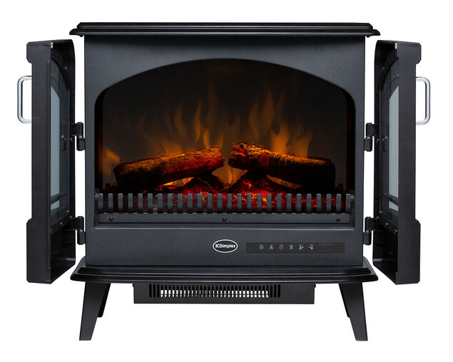 Dimpex Leckford 2kW Optiflame Portable Electric Fire, , hi-res