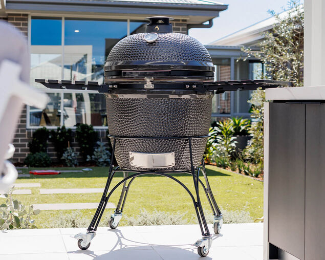 Firehawk Stringybark Kamado Ceramic Charcoal BBQ 68cm (27") - Grey, , hi-res