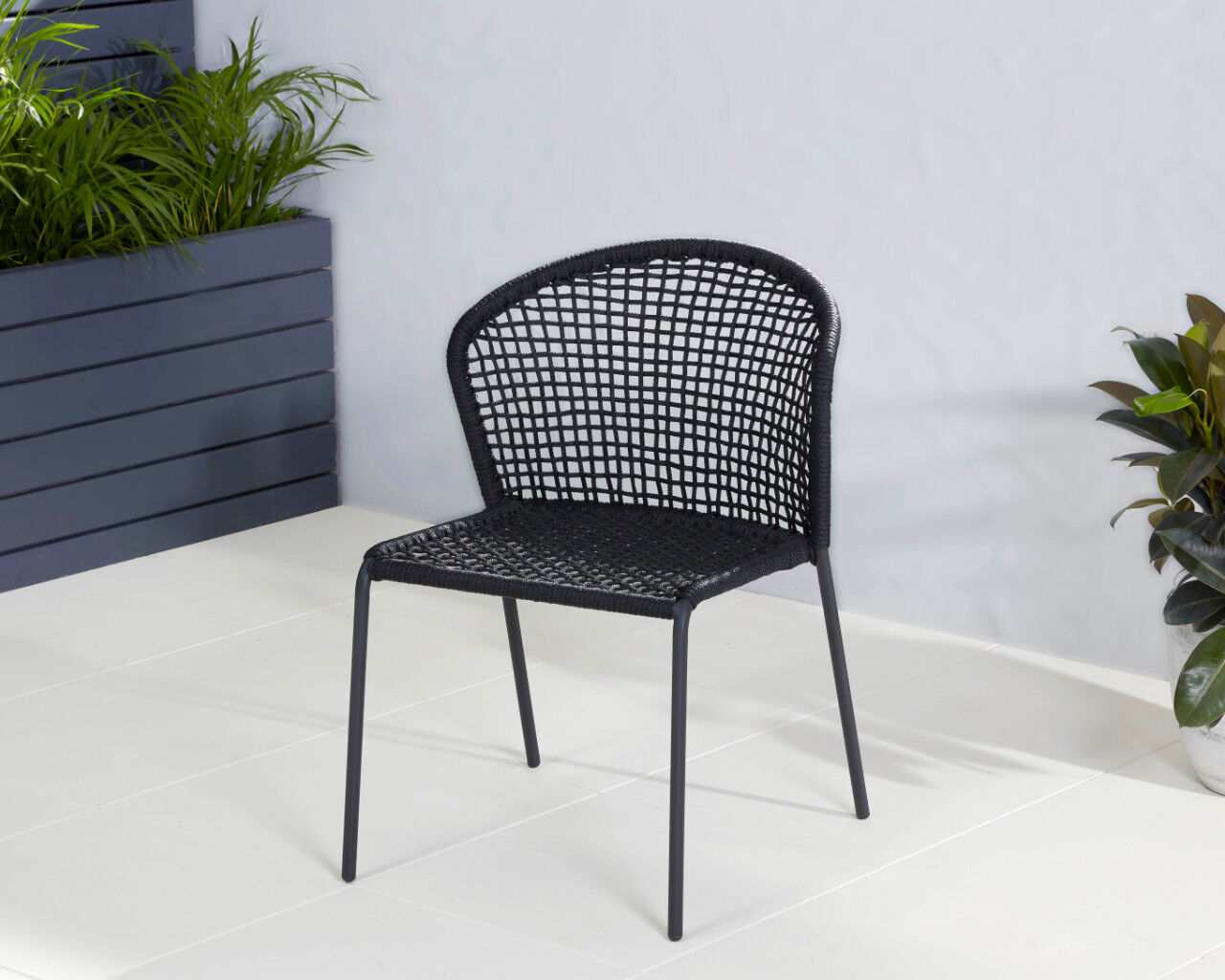 Outdoor dining chairs 2025 rope