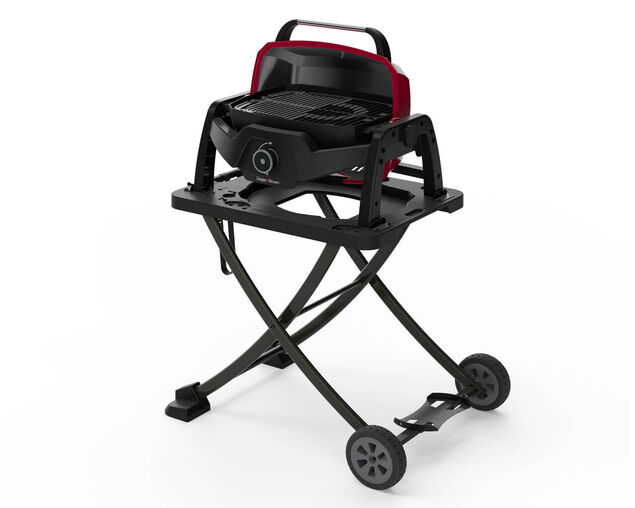 Ziggy Elite Nomad Single Burner Flame Failure BBQ plus Cart Bundle - Chilli Red, , hi-res