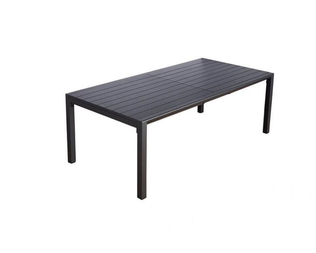 Gunmetal Grey Jette Dining Extension Table (220/340x104cm), , hi-res image number null